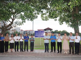 Đoàn Thanh niên xã Thuận An khánh thành công trình Sân bóng đá Thanh niên