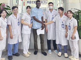 Bệnh viện đa khoa Vân Đình cấp cứu thành công bệnh nhân quốc tịch Ghana bị tràn khí màng phổi