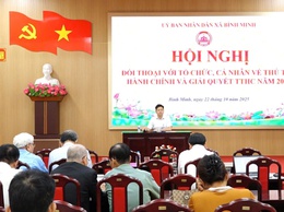 Xã Bình Minh: Đối thoại với người dân về thủ tục và giải quyết thủ tục hành chính
