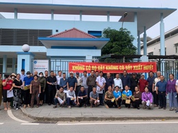 Tổng vệ sinh môi trường diệt bọ gậy chủ động phòng, chống bệnh sốt xuất huyết sau bão Bualoi và Matmo