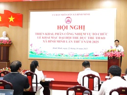 Bình Minh tổ chức hội nghị triển khai, phân công nhiệm vụ tổ chức lễ khai mạc Đại hội TDTT xã lần thứ I năm 2025