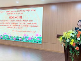 PHƯỜNG CẦU GIẤY TỔ CHỨC TẬP HUẤN “ỨNG DỤNG TRÍ TUỆ NHÂN TẠO TRONG THỰC HIỆN NHIỆM VỤ QUẢN LÝ NHÀ NƯỚC”