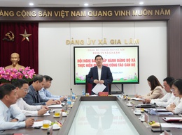 Đảng ủy xã Gia Lâm tổ chức hội nghị Ban Chấp hành Đảng bộ thực hiện quy trình công tác cán bộ