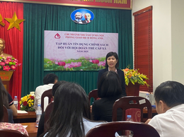 HỘI NGHỊ TẬP HUẤN NGHIỆP VỤ NHẬN ỦY THÁC CHO  HỘI ĐOÀN THỂ CÁC XÃ ĐÔNG ANH VÀ THƯ LÂM