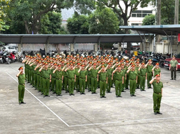 Công an phường Hoàng Mai tổ chức kiểm tra, đánh giá kết quả tập huấn điều lệnh, quân sự, võ thuật năm 2025 