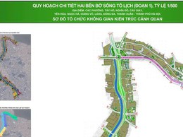 Thông báo: Lấy ý kiến các cơ quan, tổ chức, cá nhân, cộng đồng dân cư đối với đồ án Quy hoạch chi tiết hai bên bờ tuyến sông Tô Lịch