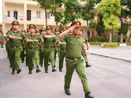 Công an xã Phú Nghĩa đạt kết quả tốt trong đợt kiểm tra điều lệnh, quân sự, võ thuật Công an nhân dân năm 2025
