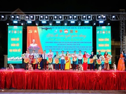 UỶ BAN MẶT TRẬN TỔ QUỐC VIỆT NAM XÃ VĨNH THANH TỔ CHỨC CHƯƠNG TRÌNH HỘI THI VĂN NGHỆ VỚI CHỦ ĐỀ: “VĨNH THANH- BÀI CA ĐOÀN KẾT”.