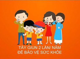 Chủ động tẩy giun định kỳ để giữ gìn sức khỏe