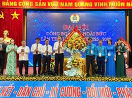 Đại hội Công đoàn xã Hoài Đức lần thứ nhất nhiệm kỳ 2025 - 2030 thành công tốt đẹp