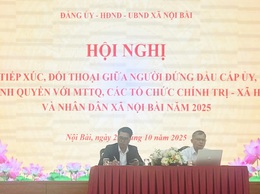 ĐỐI THOẠI GIỮA NGƯỜI ĐỨNG ĐẦU CẤP UỶ, CHÍNH QUYỀN VỚI MTTQ VÀ CÁC TỔ CHỨC CHÍNH TRỊ XÃ HỘI VÀ NHÂN DÂN XÃ NỘI BÀI