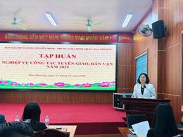 Ban Xây dựng Đảng tổ chức tập huấn công tác tuyên giáo và dân vận năm 2025