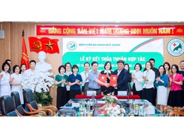 TYT phường Long Biên ký kết thoả thuận hợp tác hỗ trợ chuyên môn trong khám bệnh, chữa bệnh với Bệnh viện Đa khoa Đức Giang