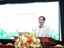 Trung tâm chính trị xã Thường Tín tổ chức Lớp bồi dưỡng nghiệp vụ Công tác Mặt trận Tổ quốc năm 2025