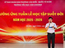 PHƯỜNG VĂN MIẾU – QUỐC TỬ GIÁM HƯỞNG ỨNG TUẦN LỄ HỌC TẬP SUỐT ĐỜI NĂM 2025