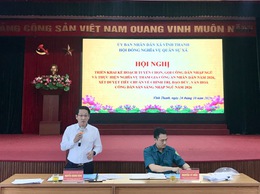 Hội đồng nghĩa vụ quân sự xã Vĩnh Thanh tổ chức hội nghị triển khai kế hoạch tuyển chọn, gọi công dân nhập ngũ và thực hiện nghĩa vụ công an nhân dân năm 2026.
