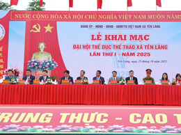 Đại hội thể dục – thể thao xã Yên Lãng: Ngày hội rèn luyện sức khỏe, lan tỏa tinh thần đoàn kết