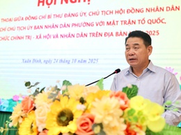 Phường Xuân Đỉnh: Tiếp xúc, đối thoại trực tiếp giữa lãnh đạo quận với Ủy ban MTTQ và các tổ chức CT-XH và Nhân dân