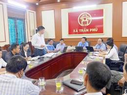 Thường trực Đảng ủy xã Trần Phú làm việc với Ban xây dựng đảng và Ban chấp hành hội nông dân