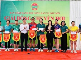 HỘI NÔNG DÂN XÃ SÓC SƠN TỔ CHỨC GIẢI BÓNG CHUYỀN HƠI NĂM 2025.