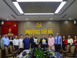 Phường Tây Hồ ký kết chương trình phối hợp với Liên hiệp các tổ chức hữu nghị thành phố Hà Nội, giai đoạn 2025-2030