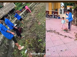 Ngày chủ nhật xanh của chi đoàn thôn Phù Bật