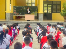 Liên đội Trường Tiểu học Nam Phong tổ chức chương trình“Xây dựng tình bạn đẹp, nói không với bạo lực học đường”