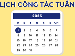 LỊCH CÔNG TÁC TUẦN CỦA LÃNH ĐẠO TRUNG TÂM (Từ ngày 27/10/2025 đến ngày 31/10/2025)