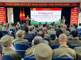 Giảng Võ: Tập huấn, bồi dưỡng nghiệp vụ cho 240 đội viên lực lượng tham gia bảo vệ an ninh, trật tự ở cơ sở