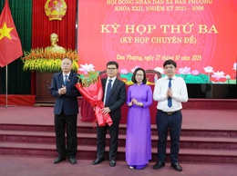 Kỳ họp thứ 3 HĐND xã Đan Phượng bầu chức danh Phó Chủ tịch UBND xã.