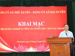 Lớp tập huấn bồi dưỡng nghiệp vụ công tác tuyên giáo – dân vận của Đảng năm 2025