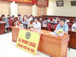 Xã Minh Châu tham dự khai giảng lớp bồi dưỡng, tập huấn nghiệp vụ công tác xây dựng Đảng, quản lý nhà nước do Ban Tổ chức Thành ủy Hà Nội tổ chức.