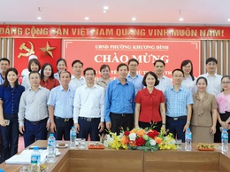 Khương Đình: Tiếp đoàn Sở Y tế tỉnh Phú Thọ thăm và trao đổi kinh nghiệm tổ chức hoạt động của Trạm Y tế