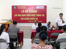 Mỹ Đức: Bế giảng lớp ứng dụng công nghệ thông tin cho người khiếm thị