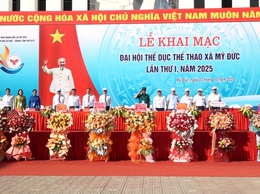Xã Mỹ Đức Khai mạc Đại hội Thể dục Thể thao lần thứ I - Năm 2025