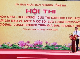 Phường Hồng Hà phát huy phương châm 4 tại chỗ, giảm thiệt hại do cháy, nổ gây ra
