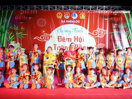 Xã Thiên Lộc tổ chức Đêm hội trăng rằm, vui Tết Trung thu cho trẻ em