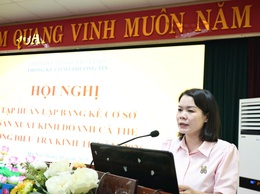 Tập huấn lập bảng kê sản xuất kinh doanh cá thể Tổng điều tra kinh tế năm 2026.