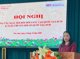 XÃ SÓC SƠN HƯỞNG ỨNG NGÀY HỘI ĐỔI MỚI SÁNG TẠO QUỐC GIA 01/10 VÀ NGÀY CHUYỂN ĐỔI SỐ QUỐC GIA 10/10