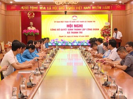 Xã Thanh Trì: Thành lập Công đoàn xã, đánh dấu bước phát triển mới ở cơ sở
