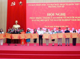 Phường Yên Sở sáng 30/10 tổ chức Hội nghị vận động Quỹ 'Vì người nghèo' năm 2025, kêu gọi sự chung tay của cộng đồng trong công tác an sinh xã hội và giảm nghèo bền vững.
