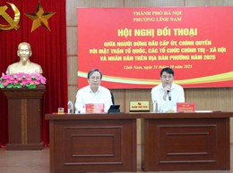 PHƯỜNG LĨNH NAM TỔ CHỨC HỘI NGHỊ ĐỐI THOẠI TRỰC TIẾP GIỮA NGƯỜI ĐỨNG ĐẦU CẤP ỦY, CHÍNH QUYỀN VỚI MTTQ, CÁC TỔ CHỨC CHÍNH TRỊ XÃ HỘI VÀ NHÂN DÂN TRÊN ĐỊA BÀN PHƯỜNG NĂM 2025