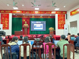 Xã Thượng Phúc tham dự hội nghị trực tuyến về tập huấn sử dụng phần mềm quản lý cơ sở dữ liệu cán bộ, công chức, viên chức
