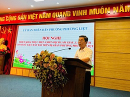 Phường Phương Liệt tổ chức hội nghị triển khai chiến dịch làm giàu, làm sạch cơ sở dữ liệu đất đai trên địa bàn Phường