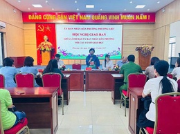 UBND phường Phương Liệt tổ chức hội nghị giao ban với các cơ sở giáo dục trên địa bàn phường