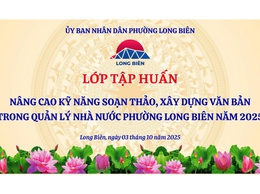 Tập huấn nâng cao kỹ năng soạn thảo, xây dựng văn bản trong quản lý nhà nước, năm 2025