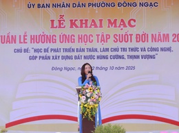 PHƯỜNG ĐÔNG NGẠC PHÁT ĐỘNG TUẦN LỄ HƯỞNG ỨNG HỌC TẬP SUỐT ĐỜI NĂM 2025