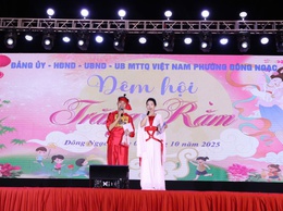 PHÓNG SỰ: TƯNG BỪNG ĐÊM HỘI TRĂNG RẰM TRUNG THU 2025 CỦA THIẾU NHI PHƯỜNG ĐÔNG NGẠC