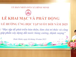 Xã Bình Minh hưởng ứng Tuần lễ học tập suốt đời năm 2025