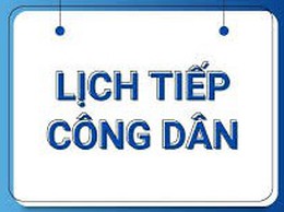 Thông báo lịch tiếp công dân định kỳ của đồng chí Bí thư Đảng uỷ, ngày 06/10/2025